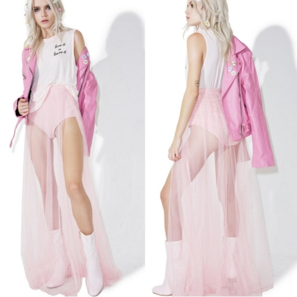 Dolls Kill Angelic Grace maxi skirt